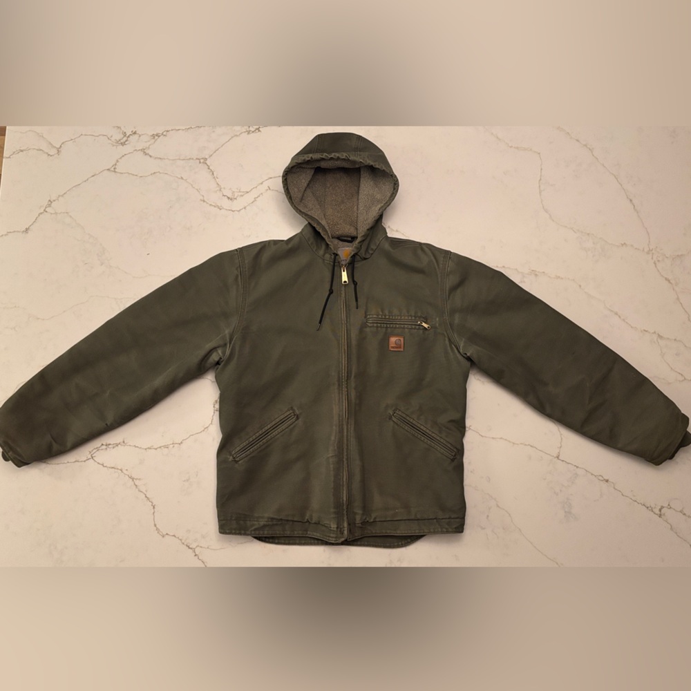 Carhartt J141 ARG (army green) hooded jacket
